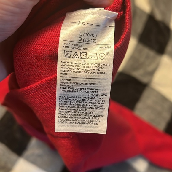 Old Navy NWT Red Sweater size L 10/12 - Picture 11 of 11